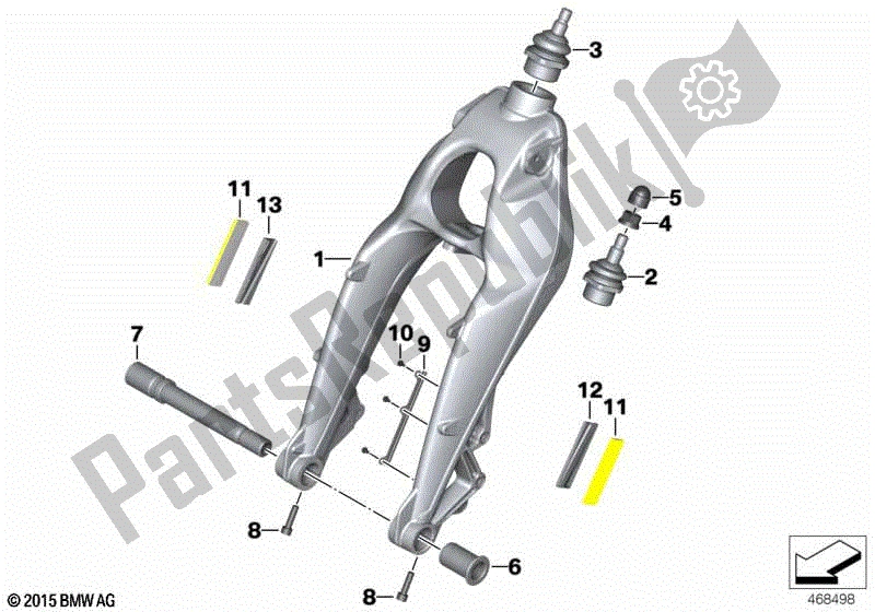 Todas las partes para Portador De Rueda de BMW K 1300S 40 2009 - 2016