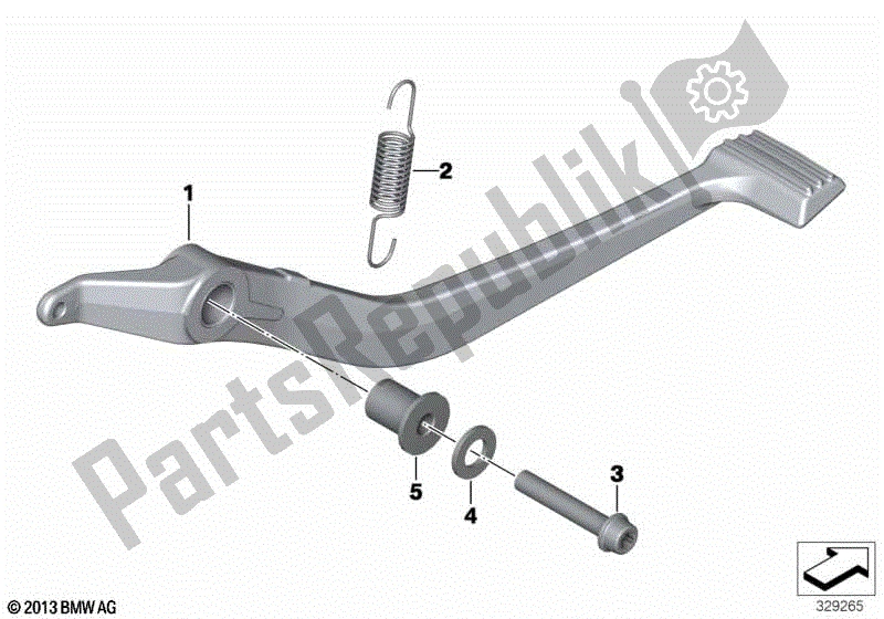 Todas las partes para Palanca De Freno De Pie Con Bastidor De Varillaje de BMW K 1600 Bagger 61 2017 - 2021