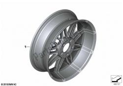 Forged wheel, rear