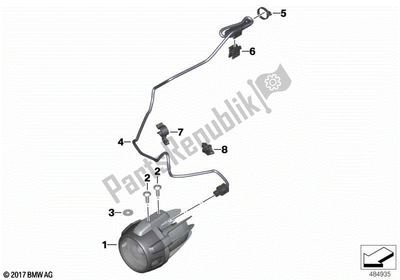 Todas las partes para Faro Auxiliar Led 