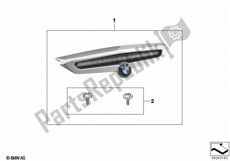 Todas las partes para Luz De Freno Auxiliar, Topcase Tour de BMW K 1600 GT 48 2010 - 2016