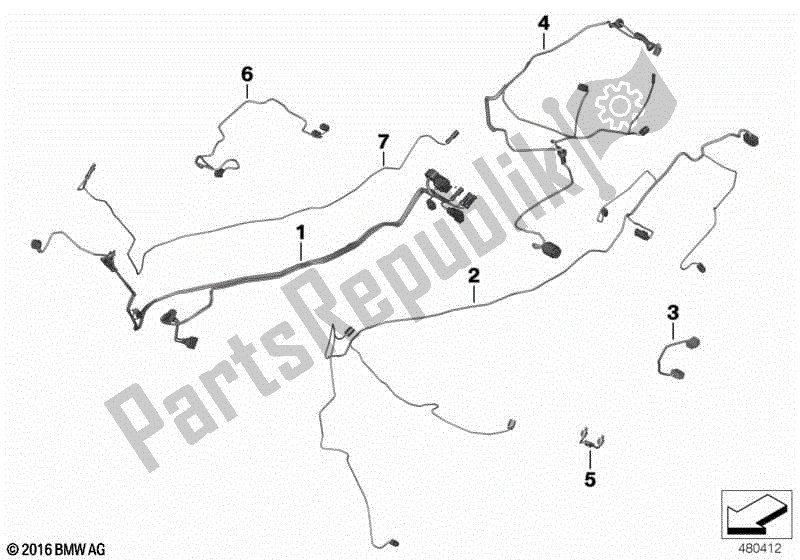 Todas las partes para Cable Auxiliar de BMW K 1600 GT 48 2010 - 2016