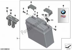 batteria con staffa