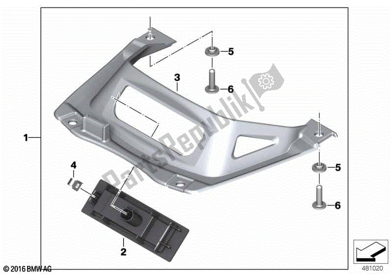 Todas las partes para Iluminación Del Piso de BMW K 1600 GT 48 2010 - 2016