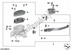 Handbrake assembly handlebar clamp M5