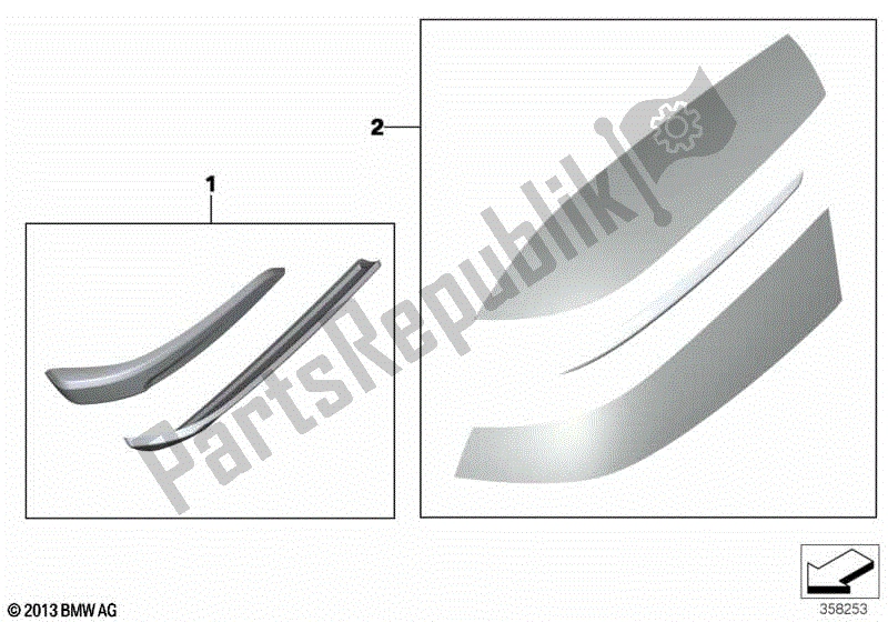 Todas las partes para Protector De Impacto / Estuche De Recorrido De Película De Protección de BMW K 1600 GT 48 2010 - 2016