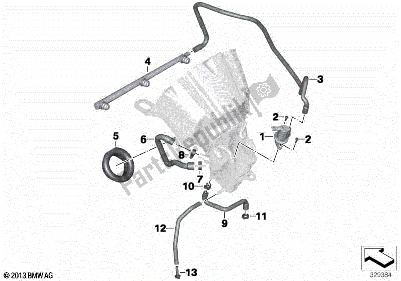 Todas las partes para Sistema De Ruido De Admisión De Aire / Piezas De Montaje de BMW K 1600 GT 48 2010 - 2016