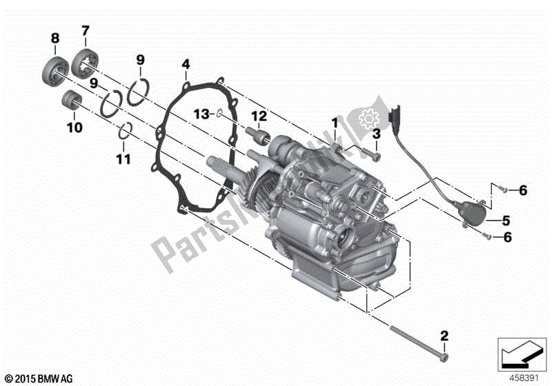 Todas las partes para Transmisión Manual de BMW K 1600 GT 48 2010 - 2016