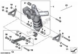 Spring strut, ESA, rear