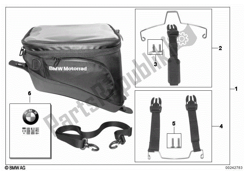 Todas las partes para Bolsa De Depósito de BMW K 1600 GT 48 2010 - 2016