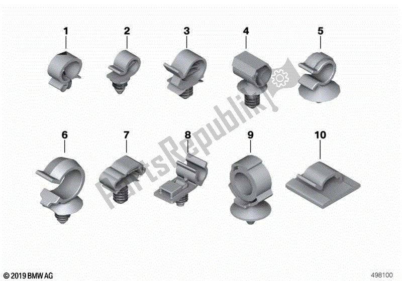 Todas las partes para Soporte De Tubo de BMW K 1600 GT 48 2010 - 2016