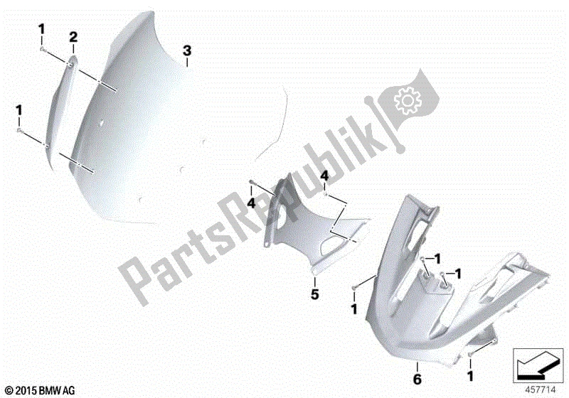 Todas las partes para Parabrisas / Soporte de BMW K 1600 GT 48 2010 - 2016