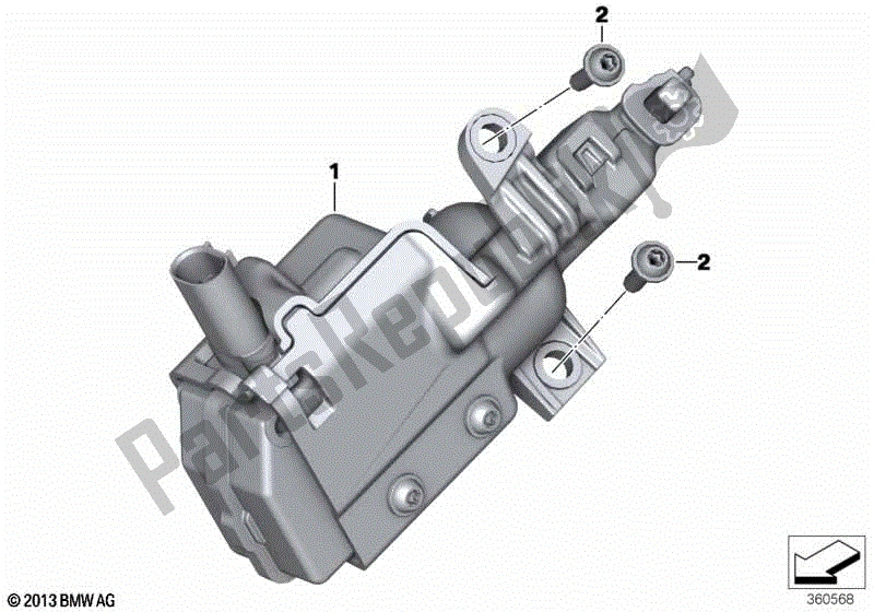 Todas las partes para Sistema De Cierre Centralizado Para Maleta de BMW K 1600 GT 48 2017 - 2018