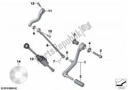 External gearshift parts/Shift lever