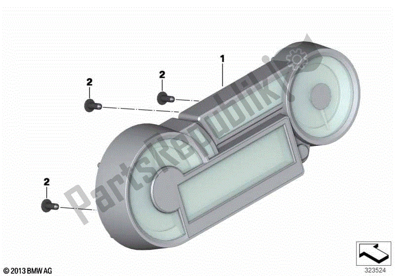 Todas las partes para Combinación De Instrumentos de BMW K 1600 GT 48 2017 - 2018