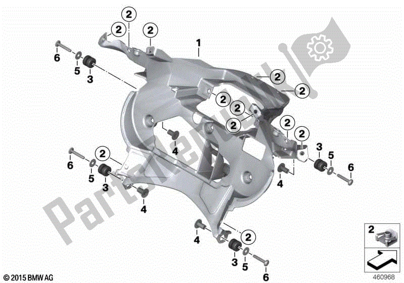 Todas las partes para Guarnecido Interior de BMW K 1600 GT 48 2017 - 2018