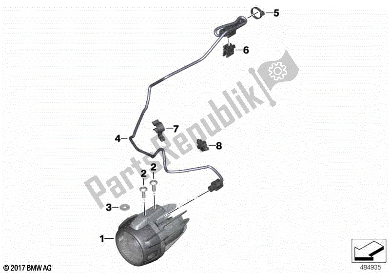 Todas las partes para Faro Auxiliar Led 