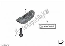 RDC sensor for rear wheel