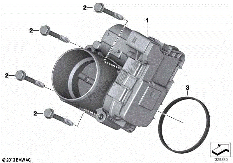 Todas las partes para Conjunto De Carcasa Del Acelerador de BMW K 1600 GT 48 2017 - 2018