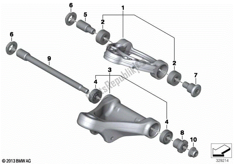 Todas las partes para Brazo De Remolque de BMW K 1600 GT 48 2017 - 2018