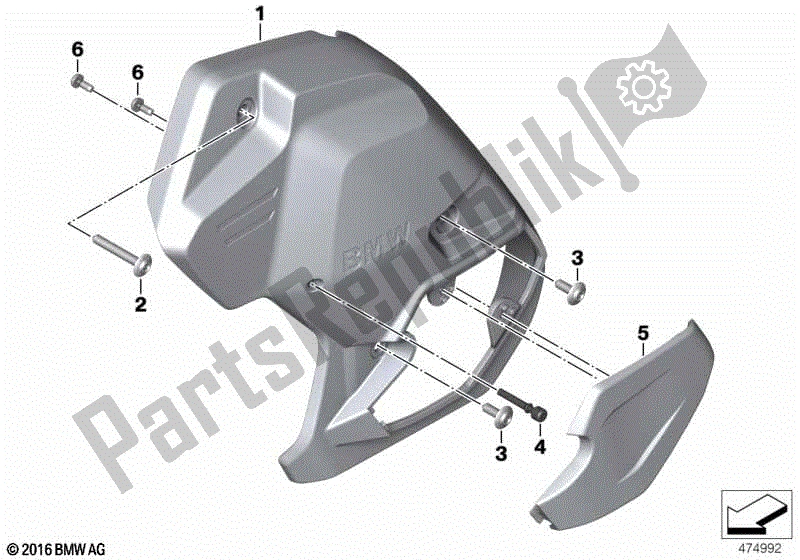 Todas las partes para Cubierta De Transmisión, Izquierda de BMW K 1600 GT 48 2017 - 2018