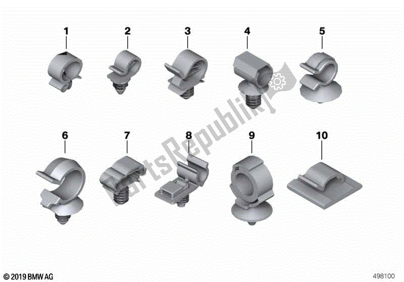 Todas las partes para Soporte De Tubo de BMW K 1600 GT 48 2017 - 2018