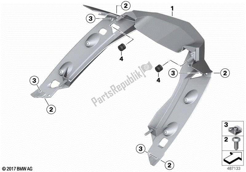 Todas las partes para Conducto De Aire, Enfriador De Aceite de BMW K 1600 GTL 48 2010 - 2016