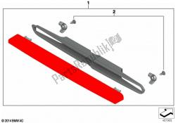 luz de freio auxiliar, topcase tour