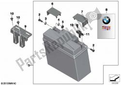 Battery with bracket