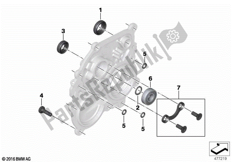 Todas las partes para Cojinete En Carcasa, Juntas de BMW K 1600 GTL 48 2010 - 2016