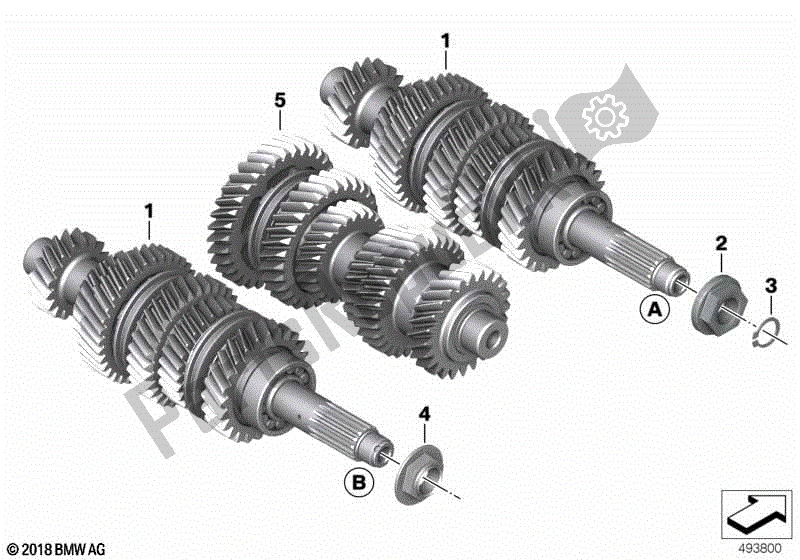 Todas las partes para Eje De Accionamiento de BMW K 1600 GTL 48 2010 - 2016