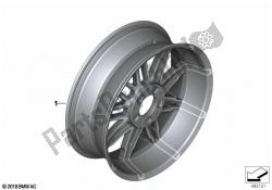 Forged wheel, rear