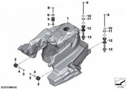 zbiornik paliwa / elementy mocujące