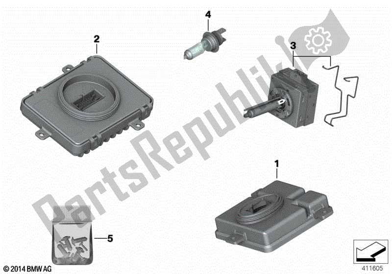 Todas las partes para Faro, Piezas / Bombillas Electrónicas Faro, Piezas / Bombillas Electrónicas de BMW K 1600 GTL 48 2010 - 2016