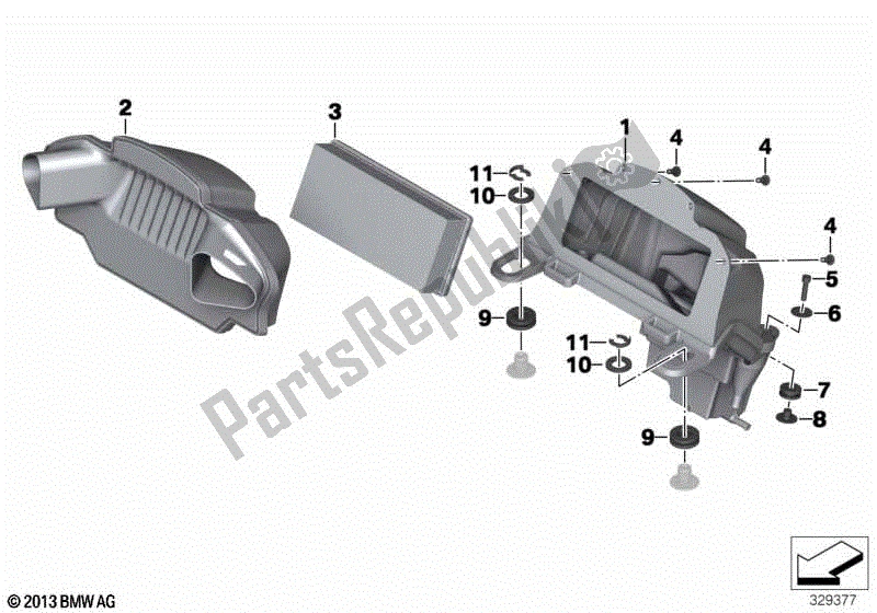 Todas las partes para Sistema De Sonido De Admisión de BMW K 1600 GTL 48 2010 - 2016