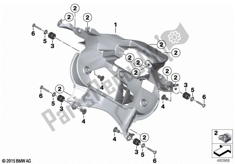 Todas las partes para Guarnecido Interior de BMW K 1600 GTL 48 2010 - 2016