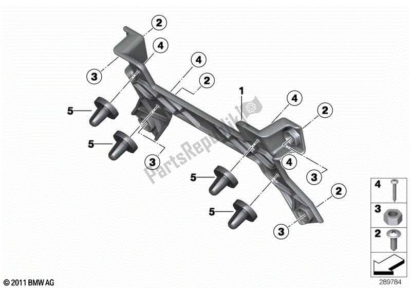 Todas las partes para Adaptador De Matrícula de BMW K 1600 GTL 48 2010 - 2016