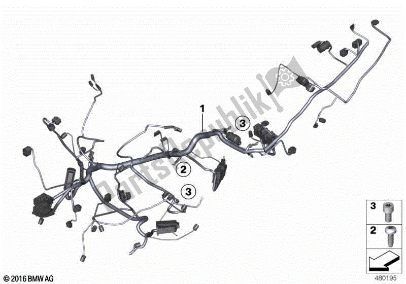 Todas las partes para Arnés De Cableado Principal Para Bus Lin de BMW K 1600 GTL 48 2010 - 2016