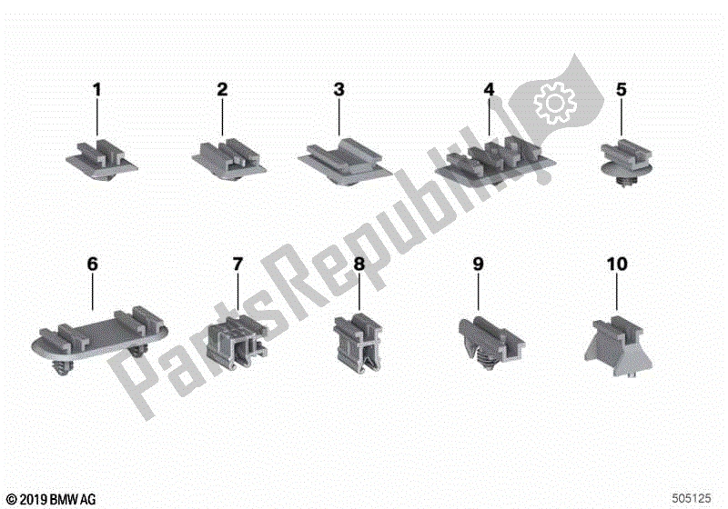 Tutte le parti per il Staffa Di Collegamento Plug-in del BMW K 1600 GTL 48 2010 - 2016