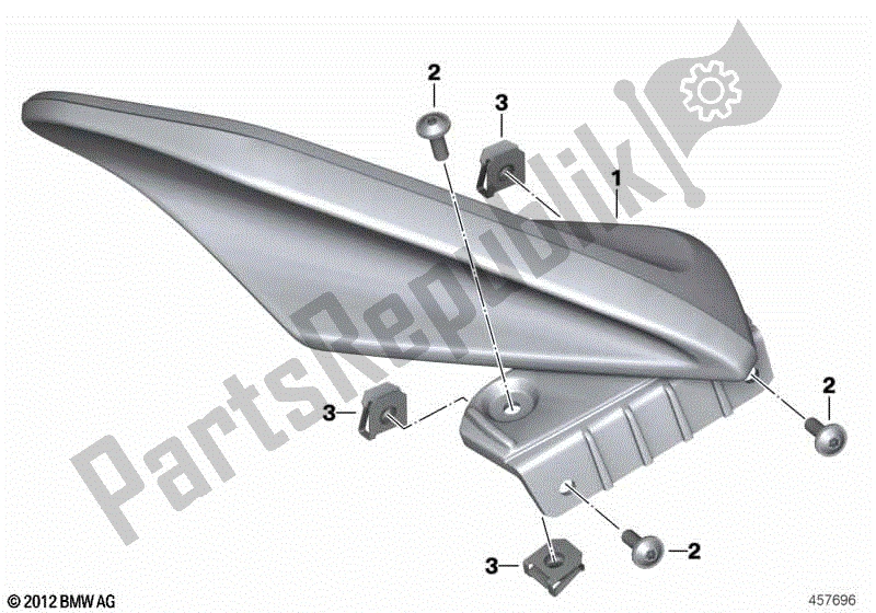 Todas las partes para Deflector De Estela de BMW K 1600 GTL 48 2010 - 2016