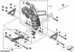 Spring strut, ESA, rear