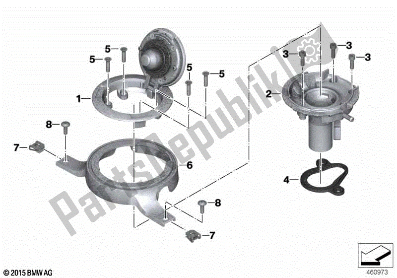 Todas las partes para Tapa Del Tanque de BMW K 1600 GTL 48 2010 - 2016