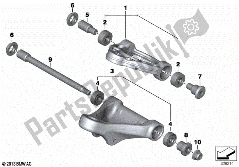 Todas las partes para Brazo De Remolque de BMW K 1600 GTL 48 2010 - 2016