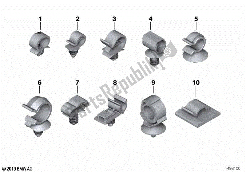 Todas las partes para Soporte De Tubo de BMW K 1600 GTL 48 2010 - 2016