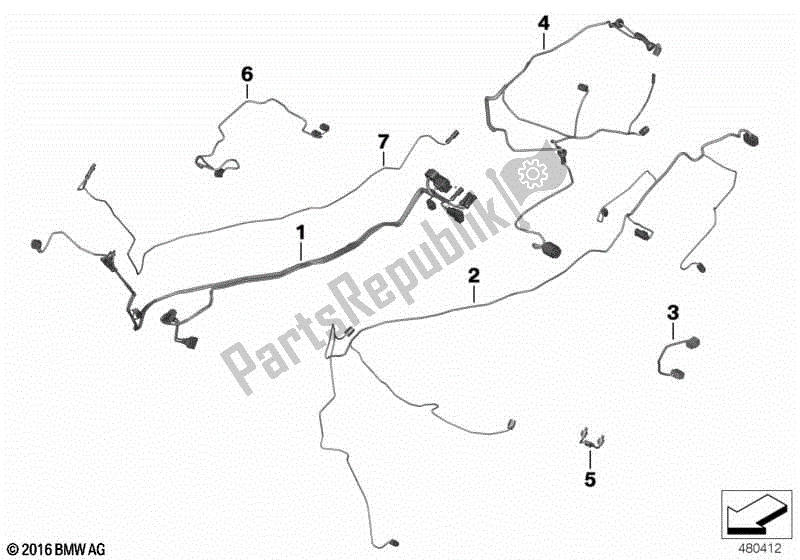 Todas las partes para Cable Auxiliar de BMW K 1600 GTL 48 2017 - 2021