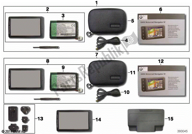 Todas las partes para Bmw Motorrad Navigator V de BMW K 1600 GTL 48 2017 - 2021