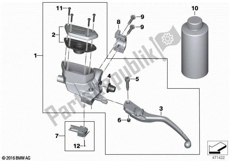 Todas las partes para Conjunto De Control De Embrague de BMW K 1600 GTL 48 2017 - 2021