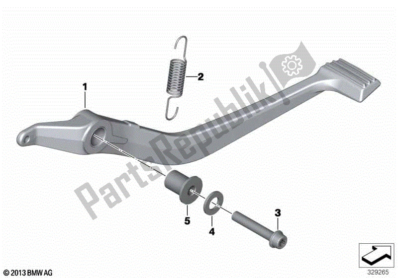 Todas las partes para Palanca De Freno De Pie Con Bastidor De Varillaje de BMW K 1600 GTL 48 2017 - 2021