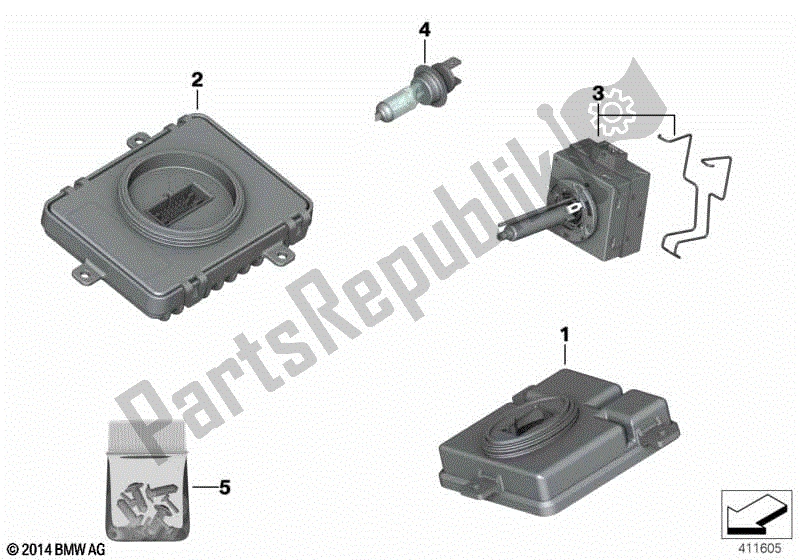 Todas las partes para Faro, Piezas / Bombillas Electrónicas Faro, Piezas / Bombillas Electrónicas de BMW K 1600 GTL 48 2017 - 2021