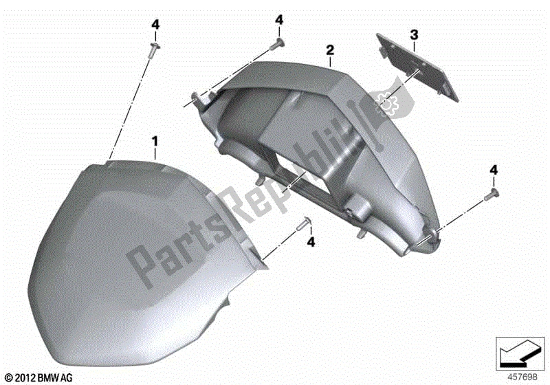 Todas las partes para Cubierta De Instrumentos Para Navegador 6 de BMW K 1600 GTL 48 2017 - 2021